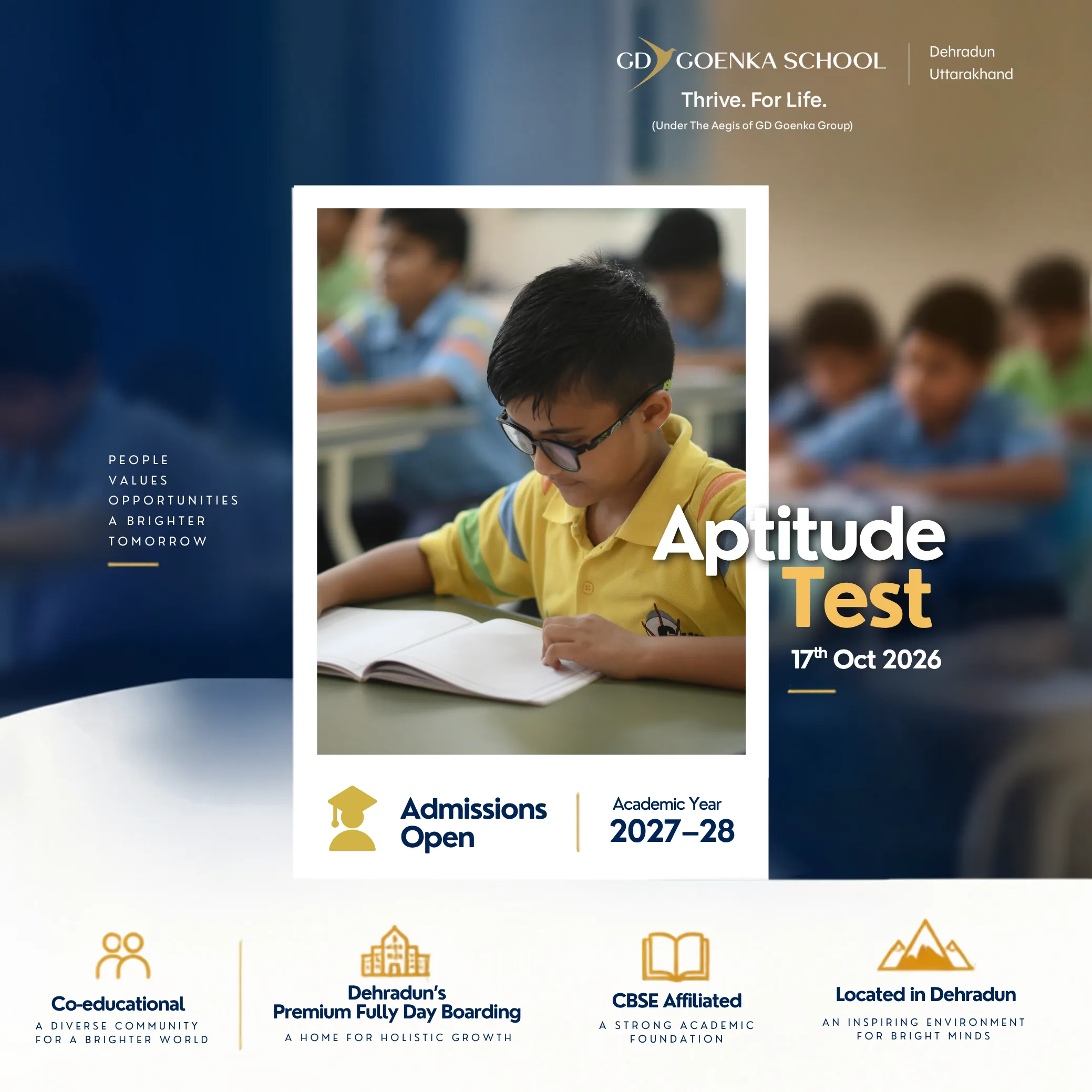 GD Goenka Aptitude Test - 17th Oct 2026